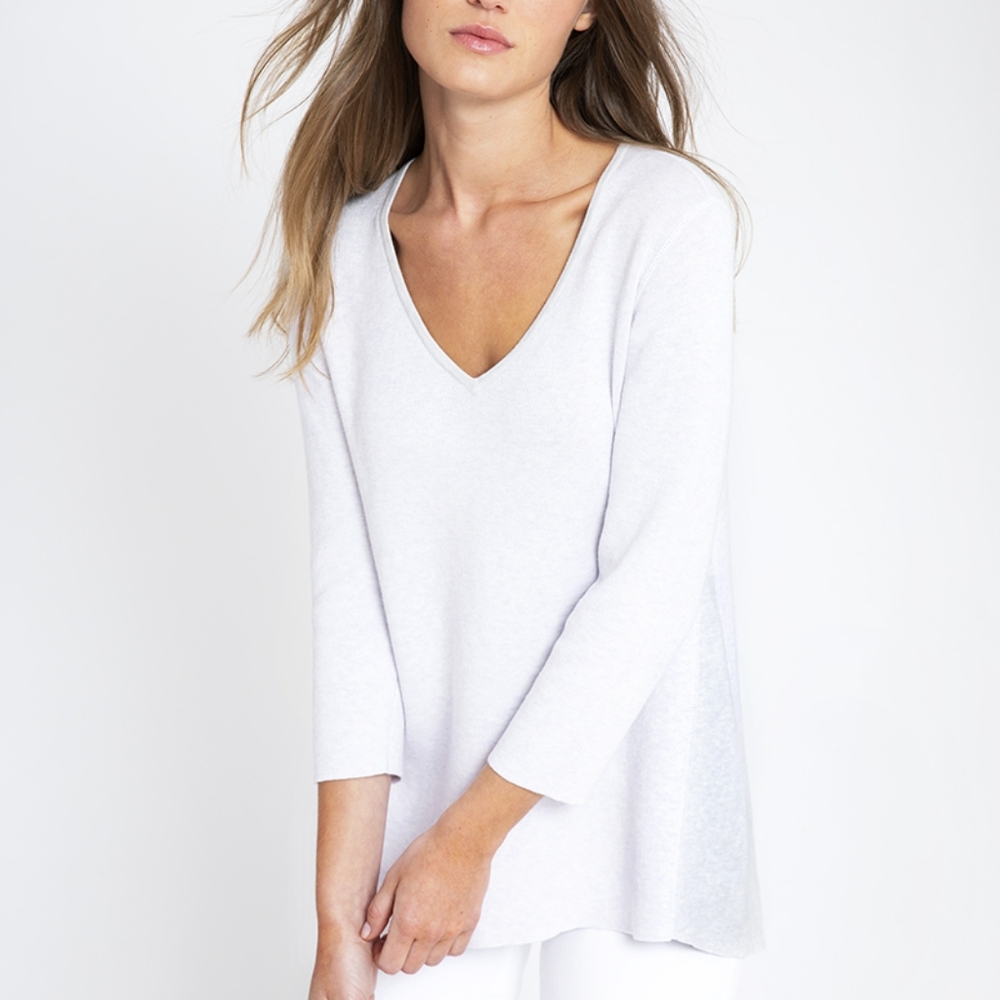 Kinross cashmere and cotton sweater